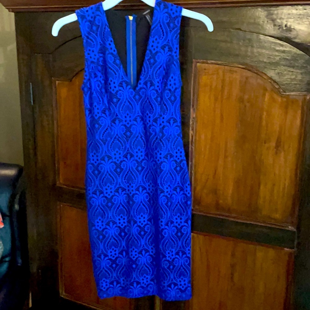 Forever 21 royal blue lace dress